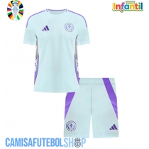 Camisa de time de futebol Escócia Replicas 2º Equipamento Infantil Europeu 2024 Manga Curta (+ Calças curtas)